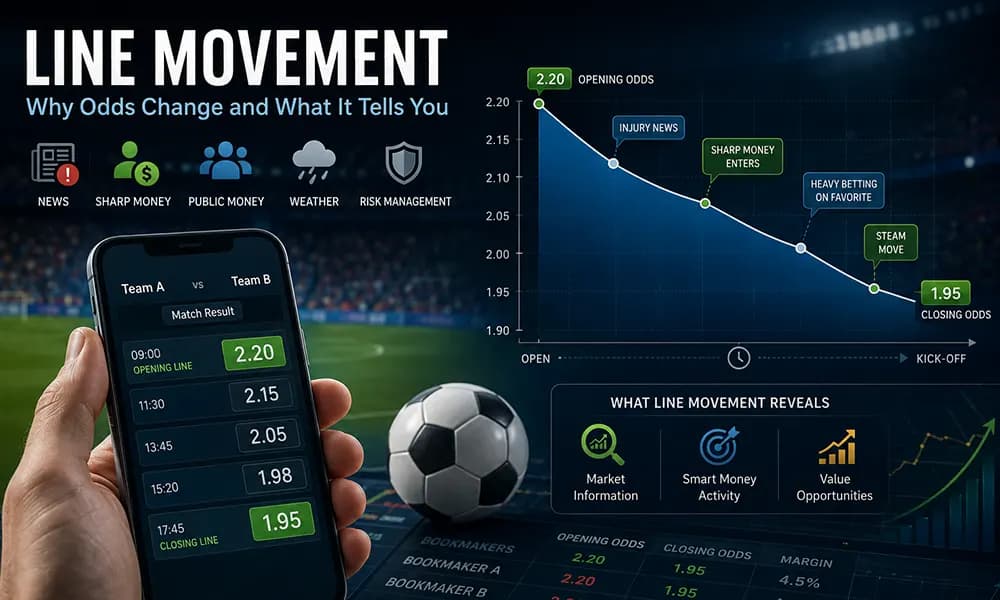 حرکت خط (Line Movement) چیست و چرا ادزها تغییر می‌کنند؟