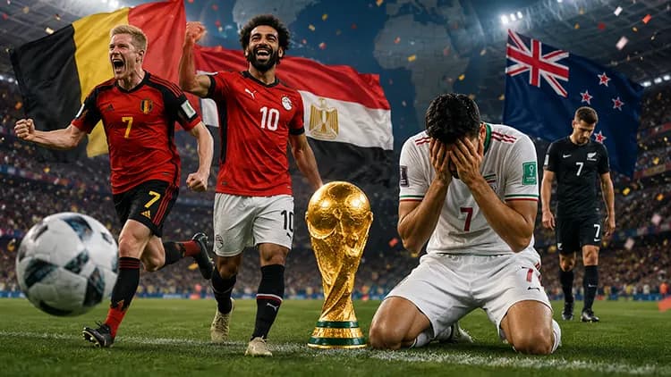 هفته سوم گروه G جام جهانی ۲۰۲۶؛ بلژیک و مصر صعود کردند، ایران در انتظار معجزه تیم‌های سوم