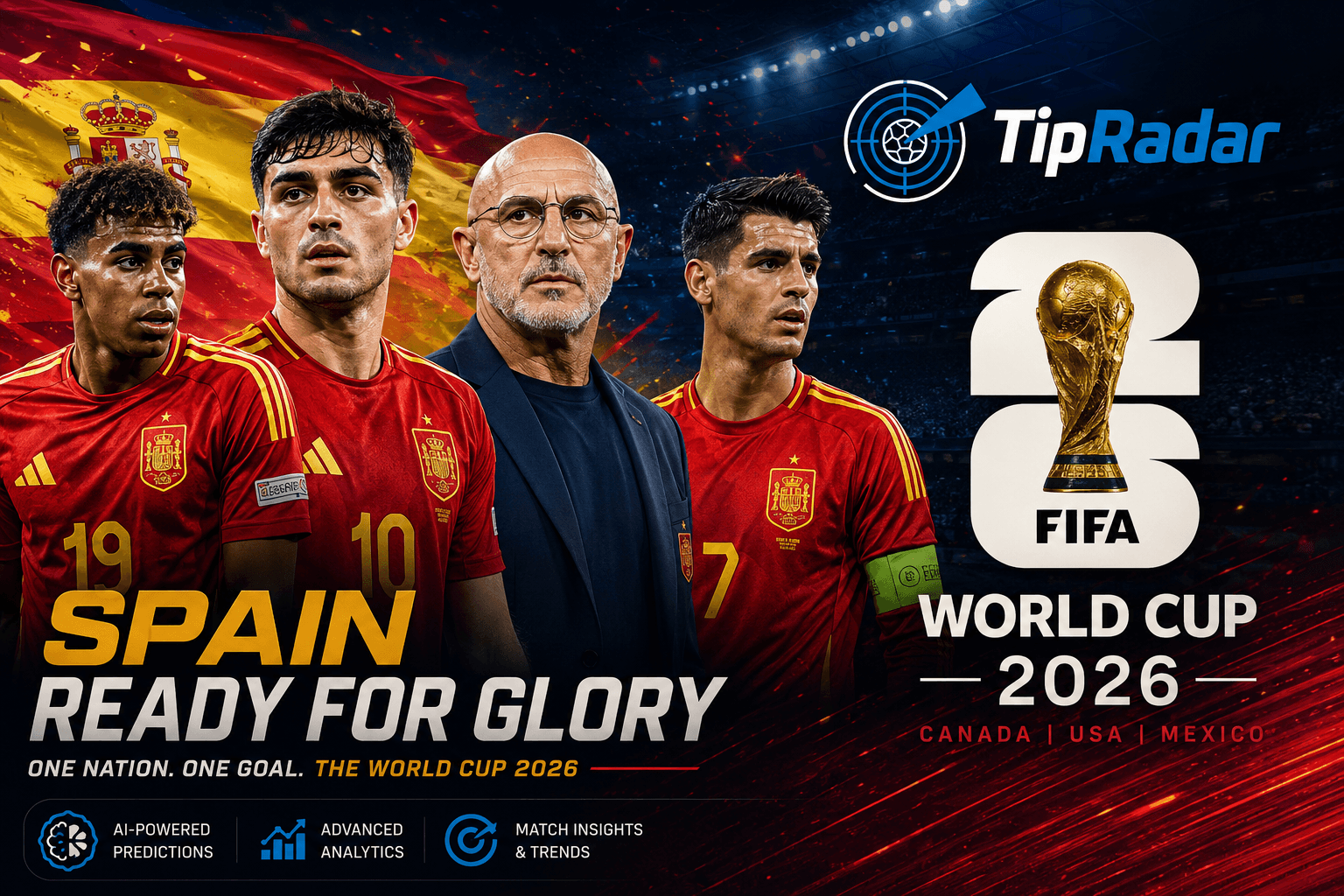 Spain 🇪🇸Ready for Glory: World Cup 2026 Begins